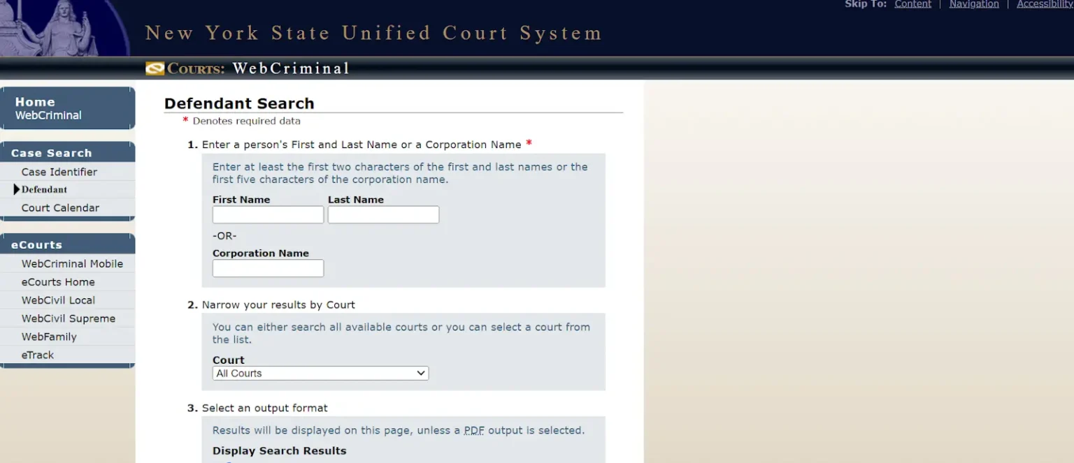 Webcrims-Defendant-Search-guide